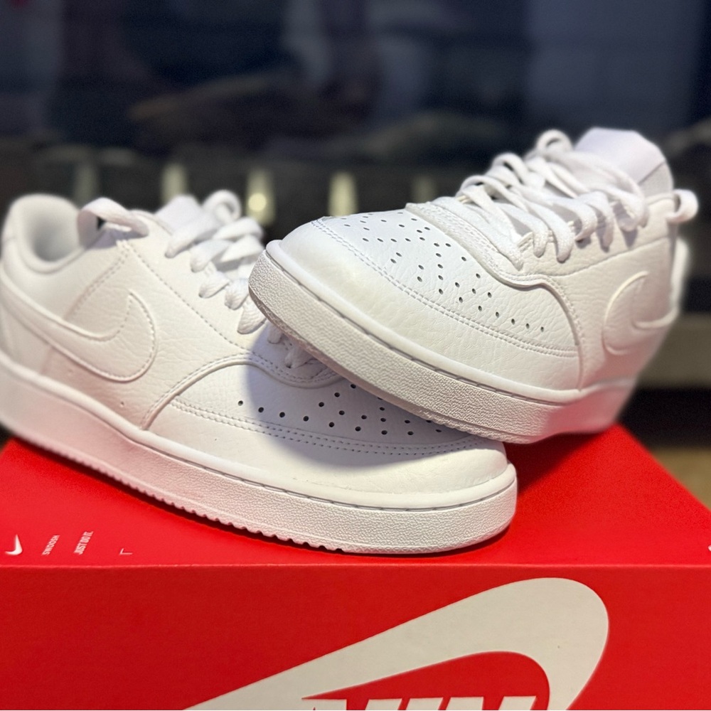 Nike All-White Low-Top Sneakers